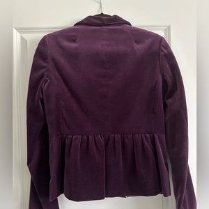 Jcrew velvet Eden blazer jacket size 4
